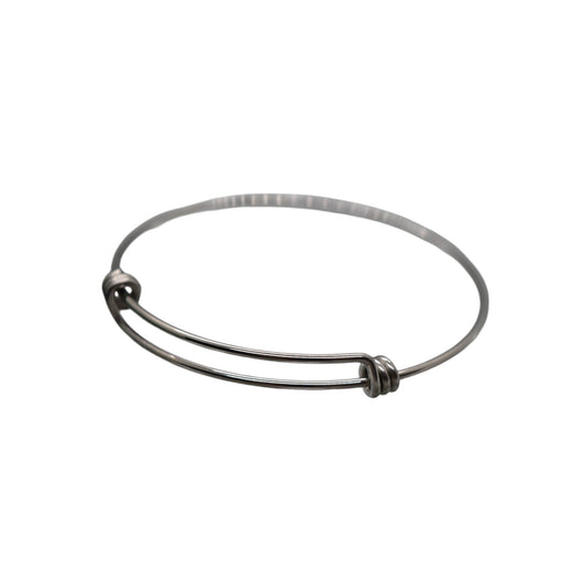 Bracelet Adjustable Shiny Silvertone