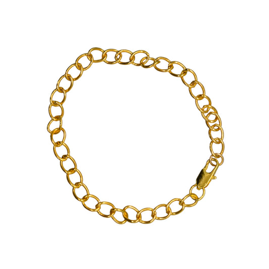 Bracelet Chain Classic Shiny Gold Links
