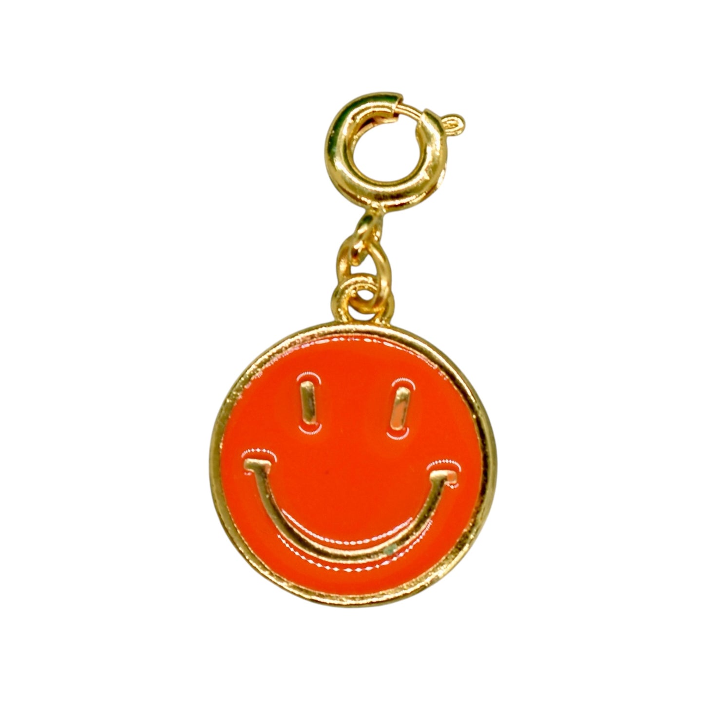Golden Smiley Charm
