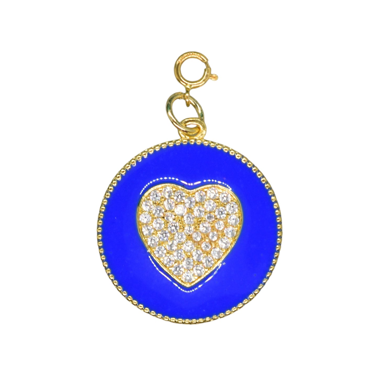 Pave Heart Charm