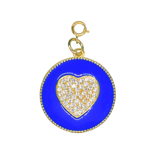 Pave Heart Charm
