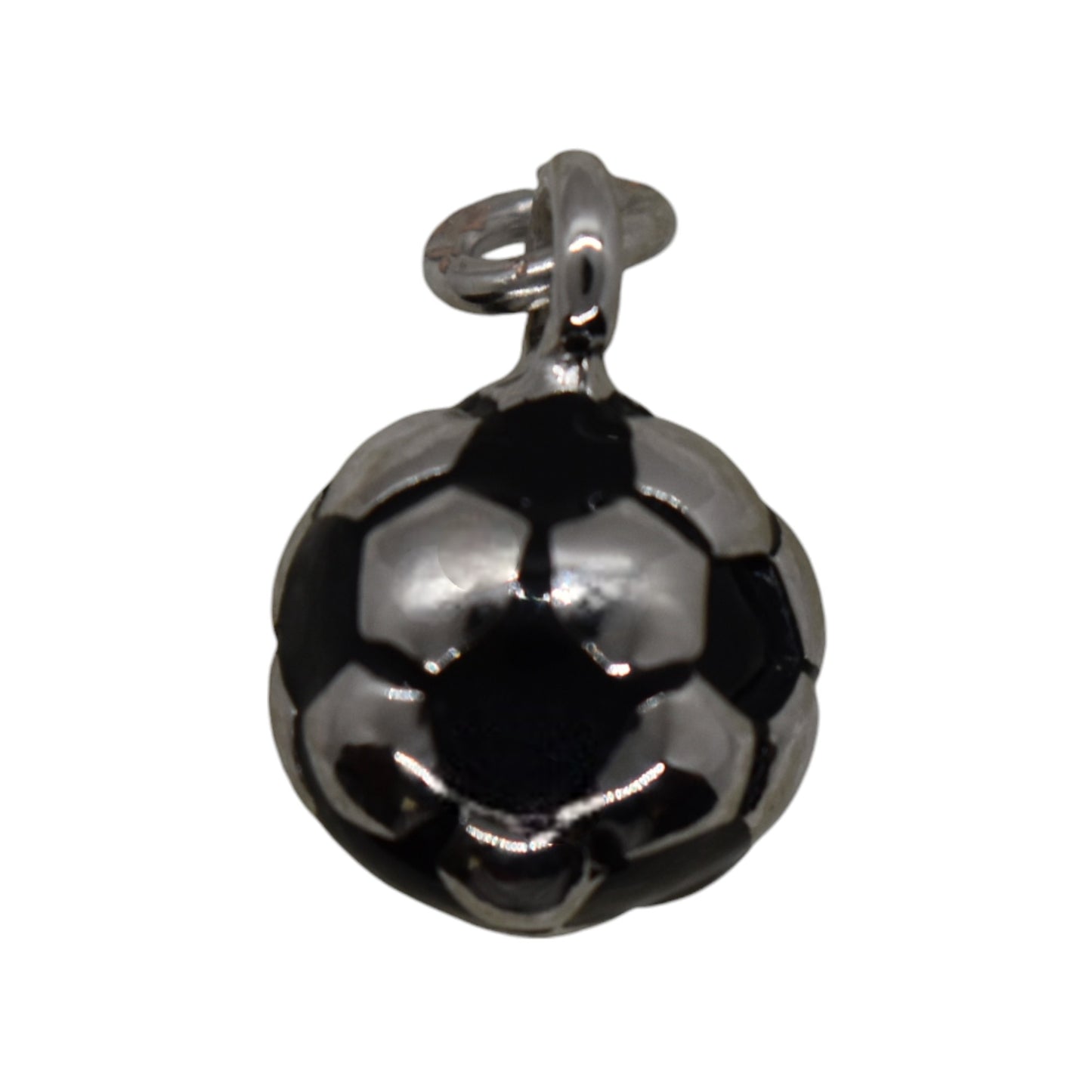 Silver Sports Ball Charm